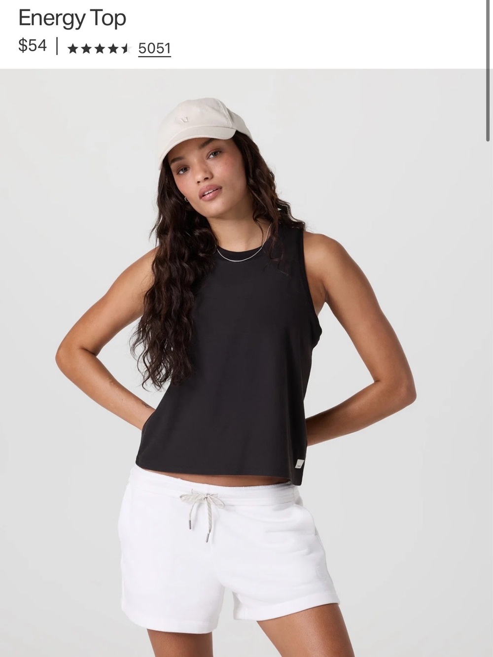 Vuori Black Energy Tank